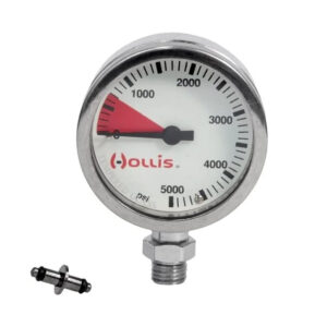 Hollis 2 inch Brass and Glass Pressure Gauge Product Image